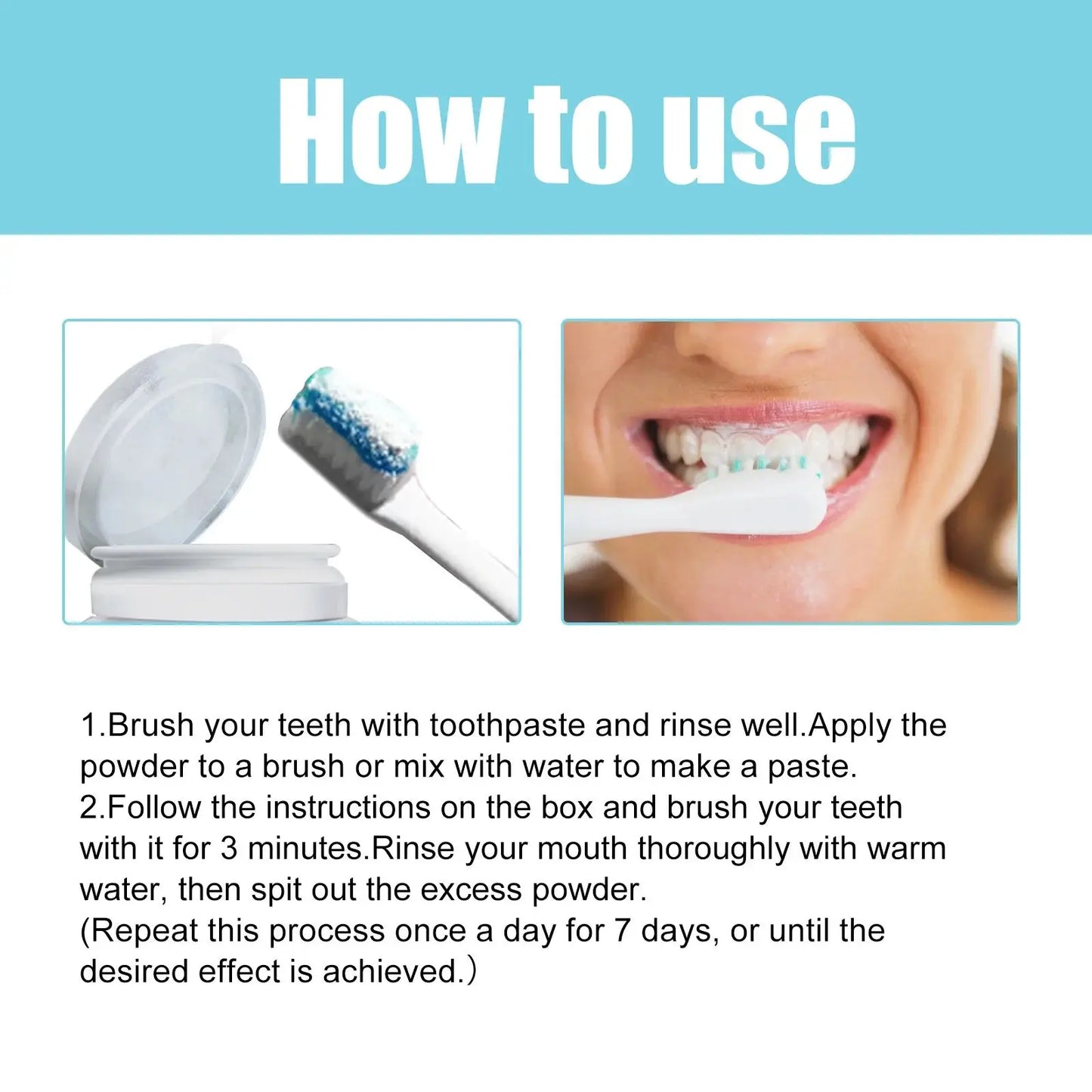 7 day Teeth Whitening Powder